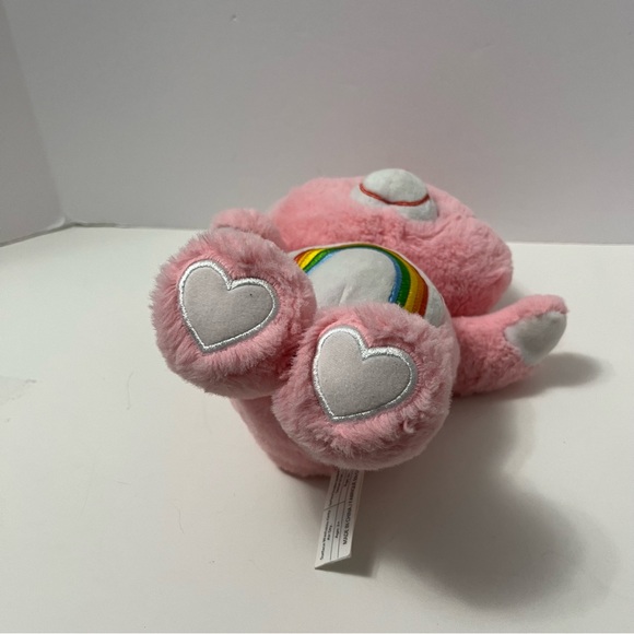 CARE BEARS 13” Plush Cheer Bear stuffed animal 2017 pink rainbow retro toy - Picture 7 of 10